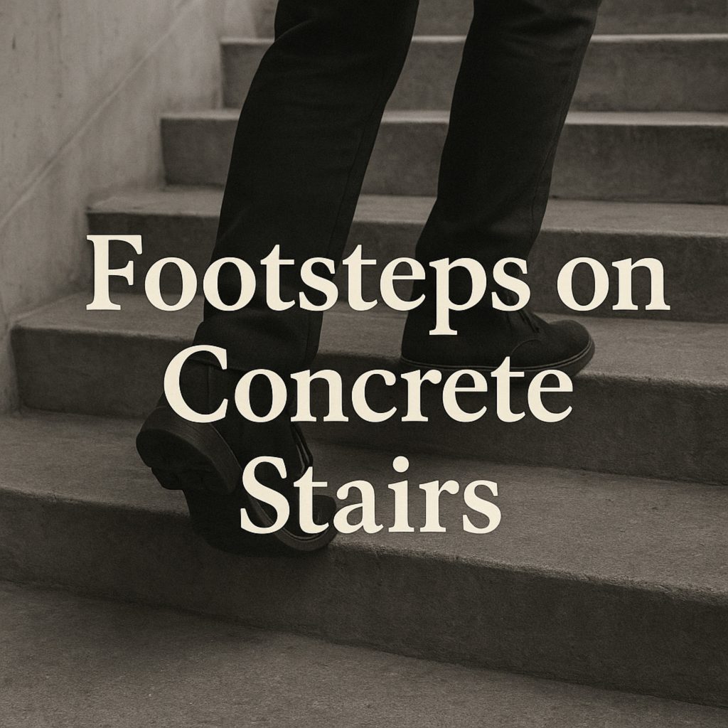 Footsteps on Concrete Stairs Cover Album