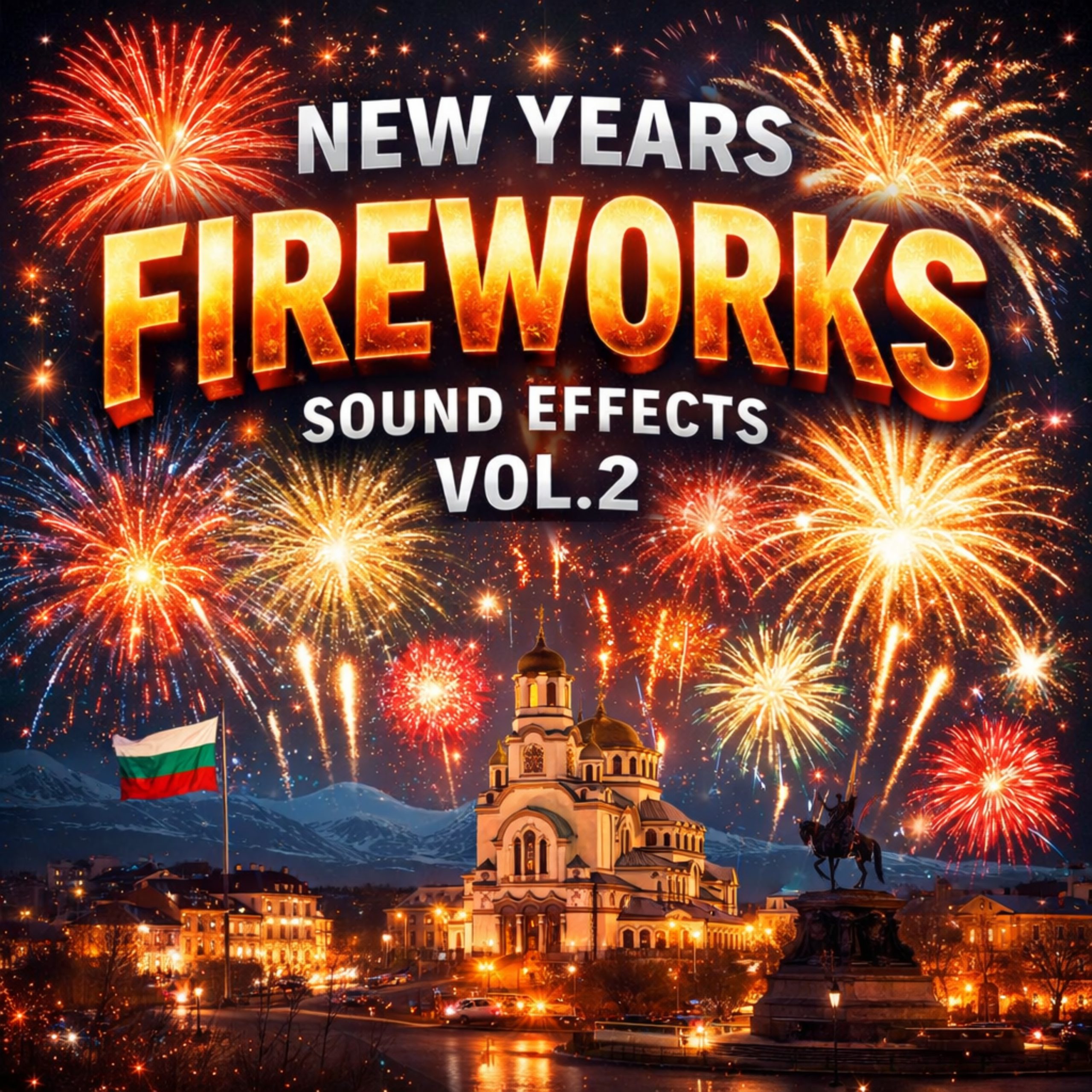 New Years Fireworks Sound Effects Vol.2 Album Cover